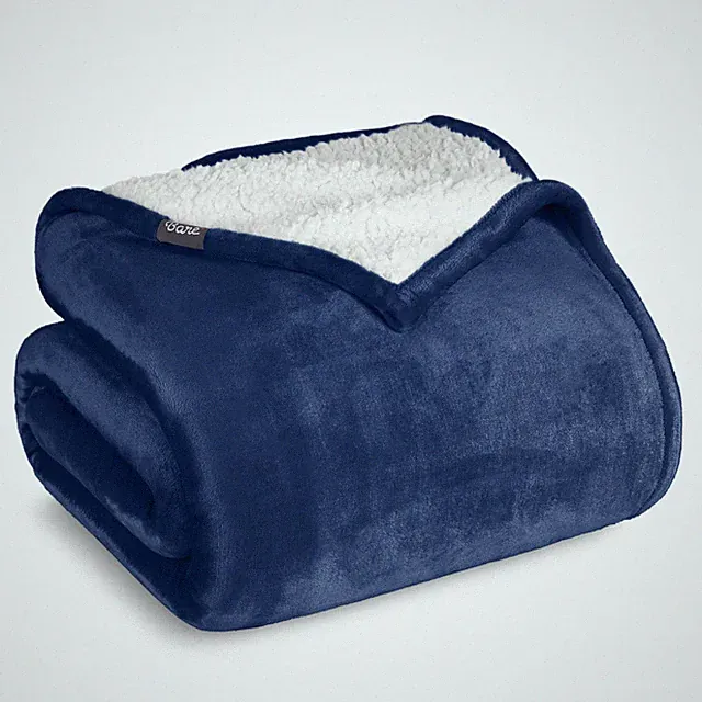 Bare Home Plush Sherpa Bed Blanket, Fluffy & Soft