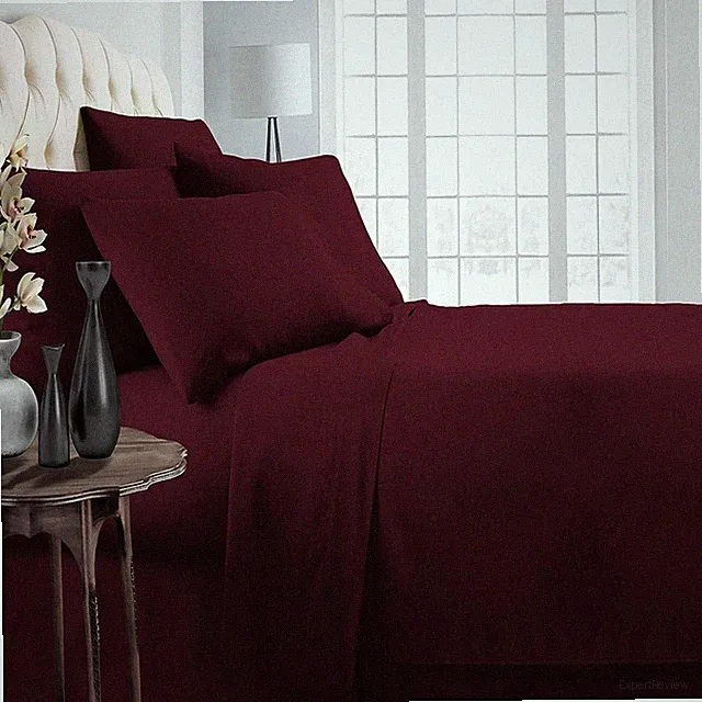 Bedding Collection 1000 TC OR 1200 TC 100% Cotton Wine Solid Choose Item