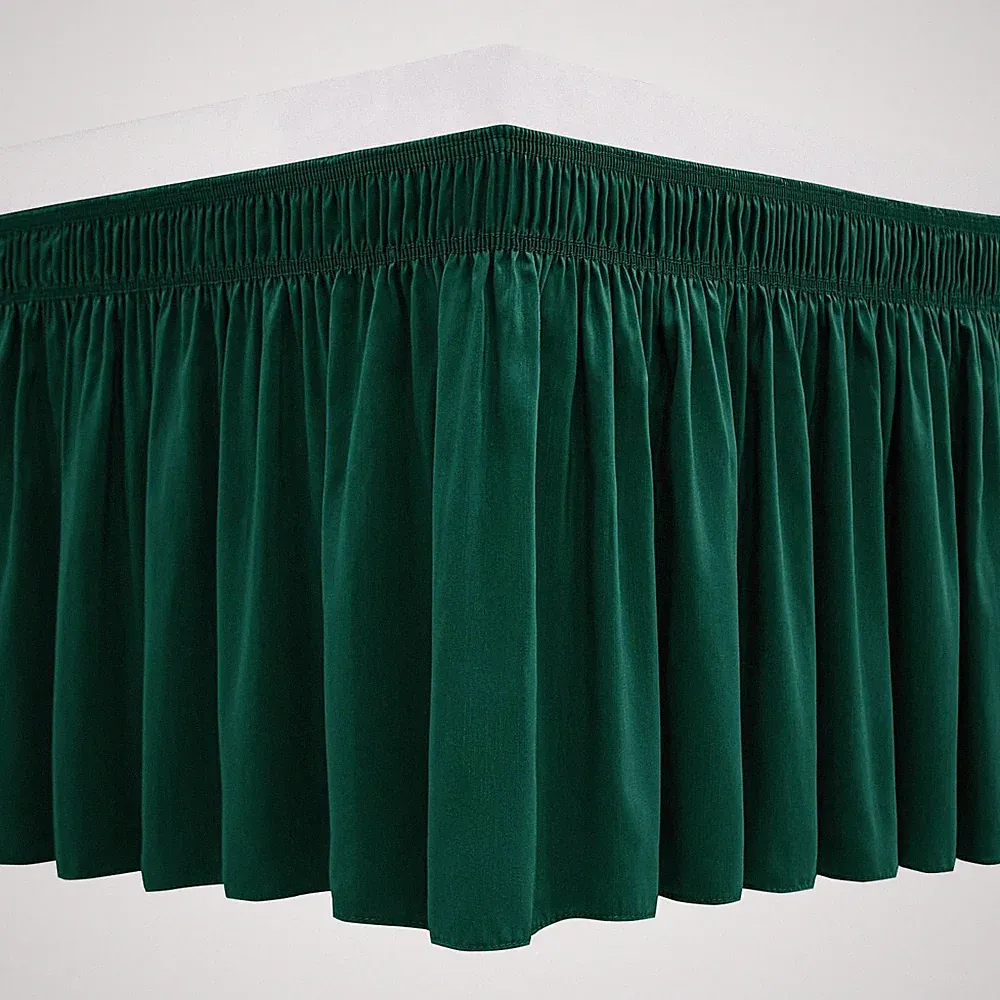 Biscaynebay Wrap Around Bed Skirts for Full Full XL Beds 15 Drop, Christmas...