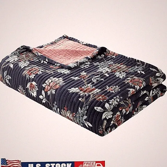 Cotton Matelasse Quilt Lightweight All-Season Reversible Cozy Bed Cover New