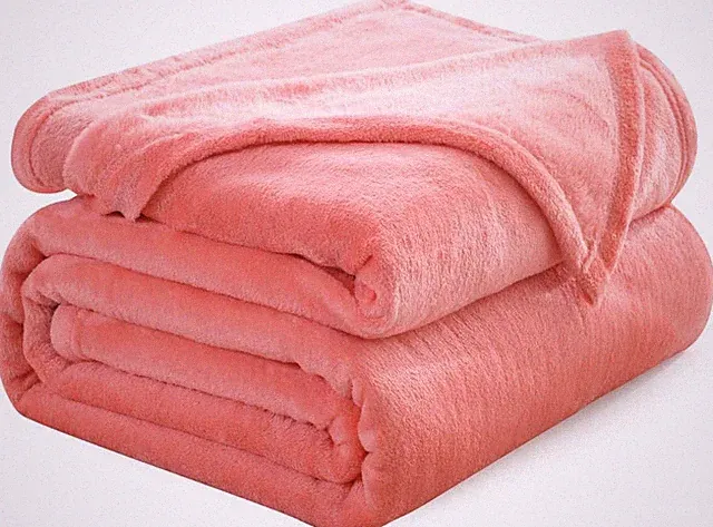 Flannel Fleece Living Coral Blanket Throw Size Luxury Microfiber