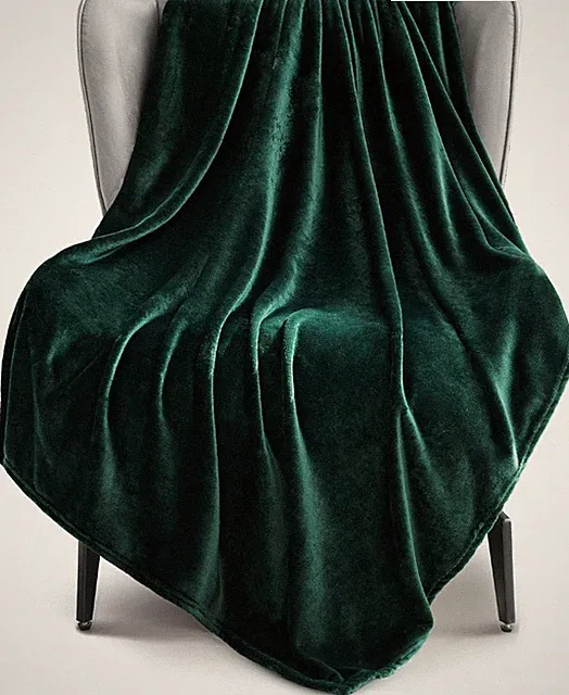 Mezcla Fleece Throw XL Blanket for Couch, Sofa, Super Soft and Warm Forest