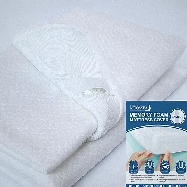 Premium Bamboo Mattress Protector Breathable Mattress Topper Cover All Size