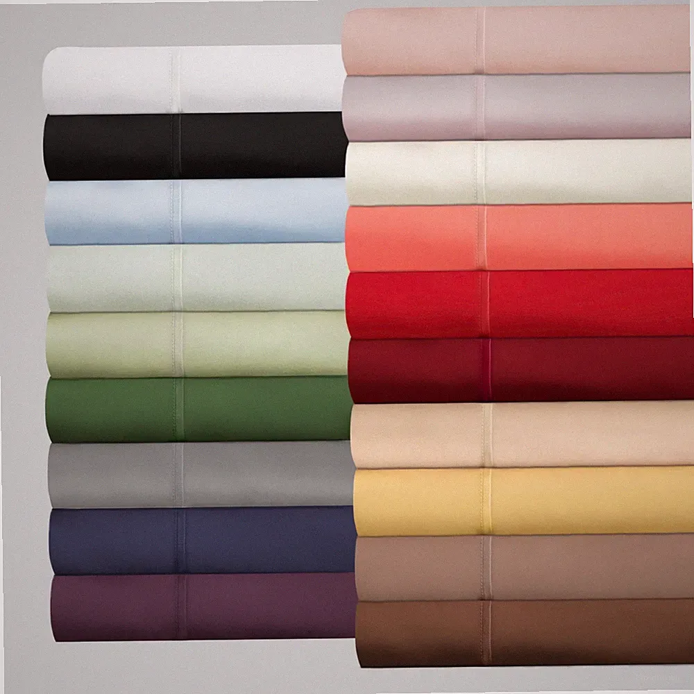 US FULL XL SIZE 100% COTTON 1200 TC SOLID COLORS SELECT BEDDING SET